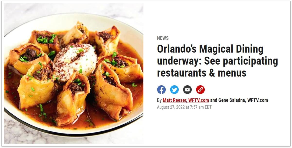 Header image for Corporate Blog - Magical Dining