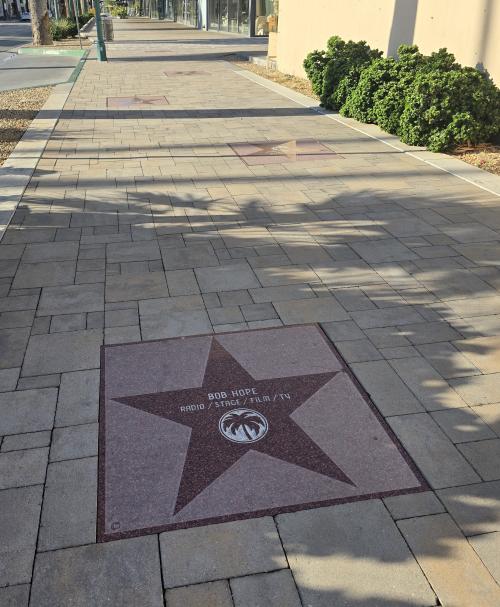 Bob Hope's star on the Palm Springs Walk of Stars