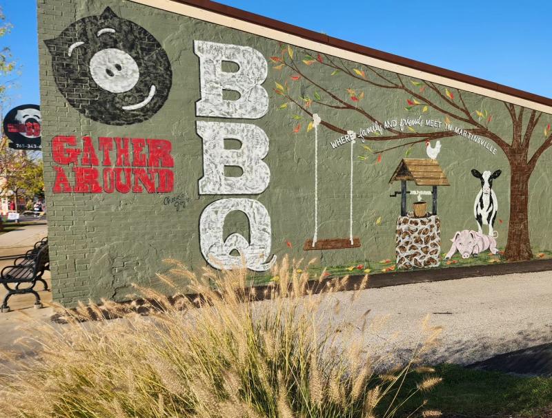 Gather Around BBQ is "where family and friends meet in Martinsville."