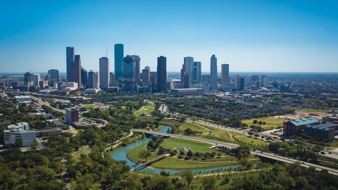 Houston Skyline Buffalo Bayou More Sky