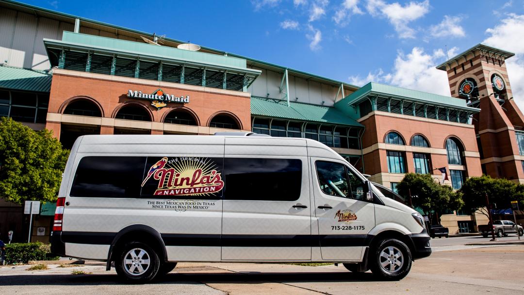 Ninfa's Truck infront of Minute Maid Park
