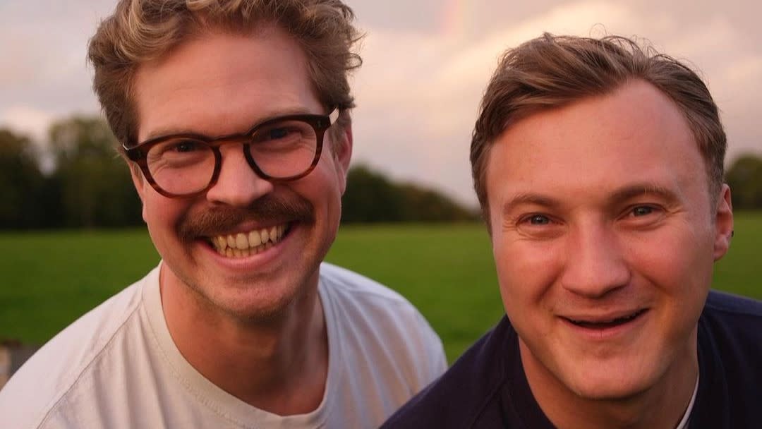 Alex Winch and Sam Fiddian Green of Hilltop Kitchen and the Merry Harriers