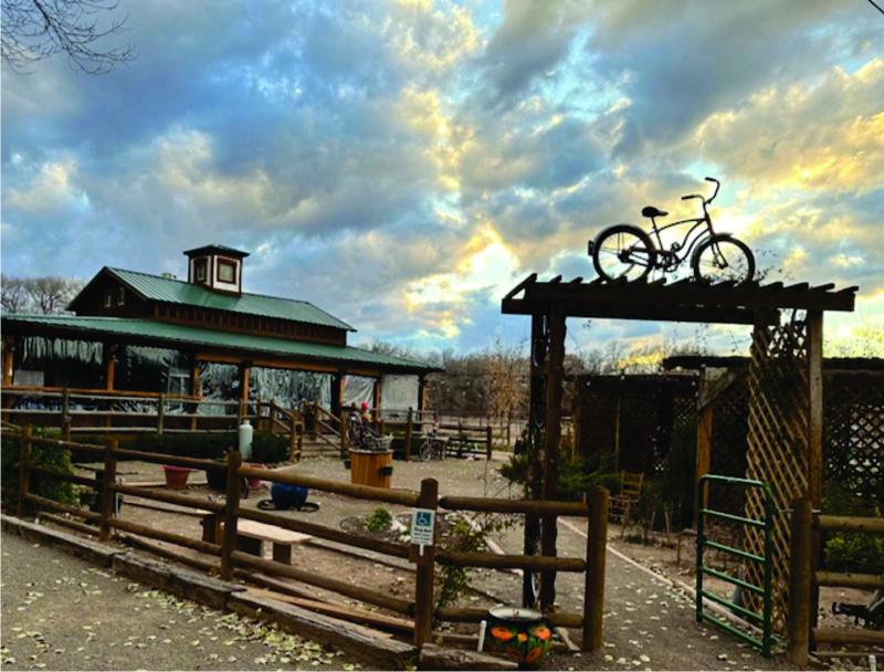 The entrance to Bike In Coffee