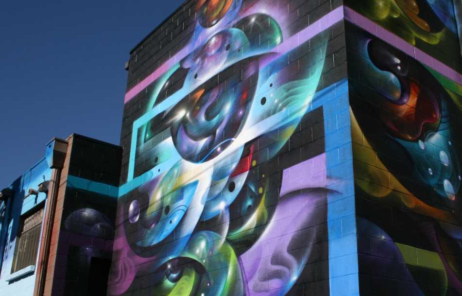 Street art in Denver's River North Art District.