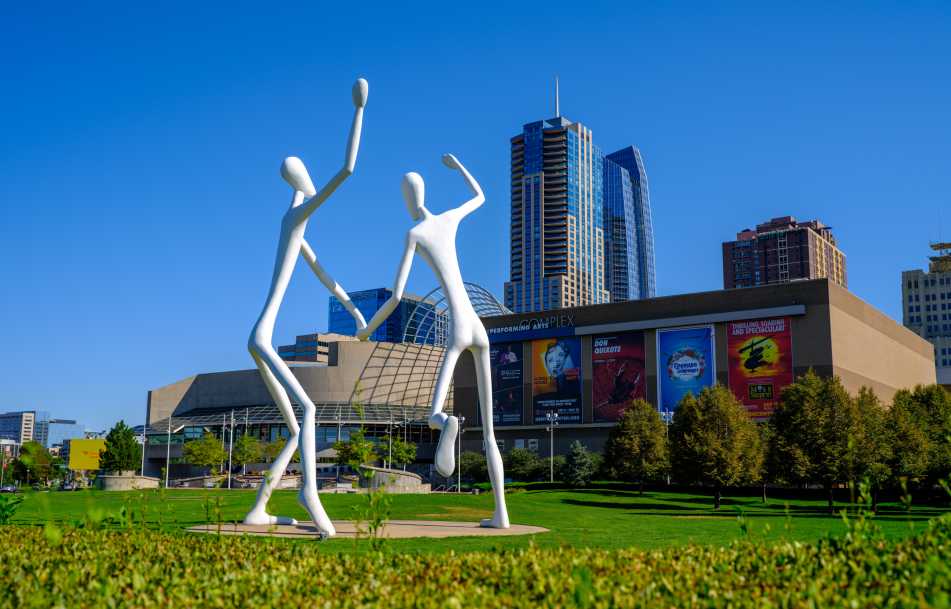 Exterior of the Denver Performing Arts Complex