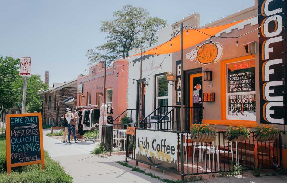 Highland neighborhood in Denver, Colorado, in daytime