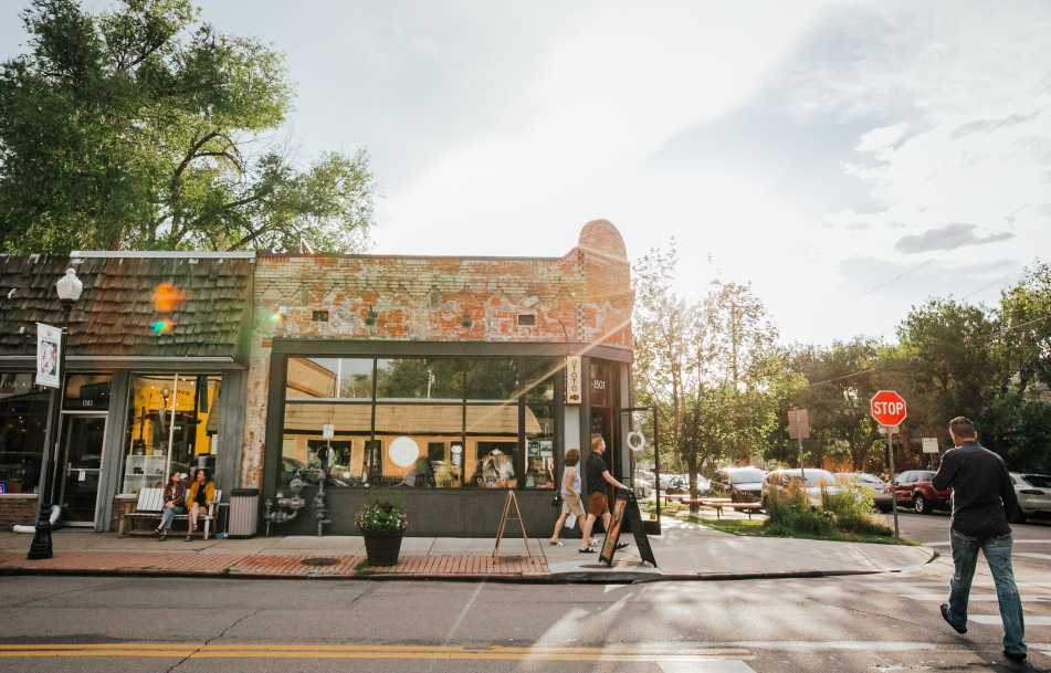 Pearl Street in Denver, Colorado