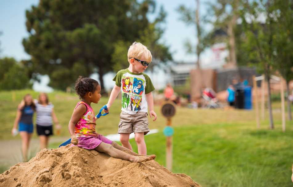 Children playing at Children's Museum of Denver at Marsico Campus in Denver.