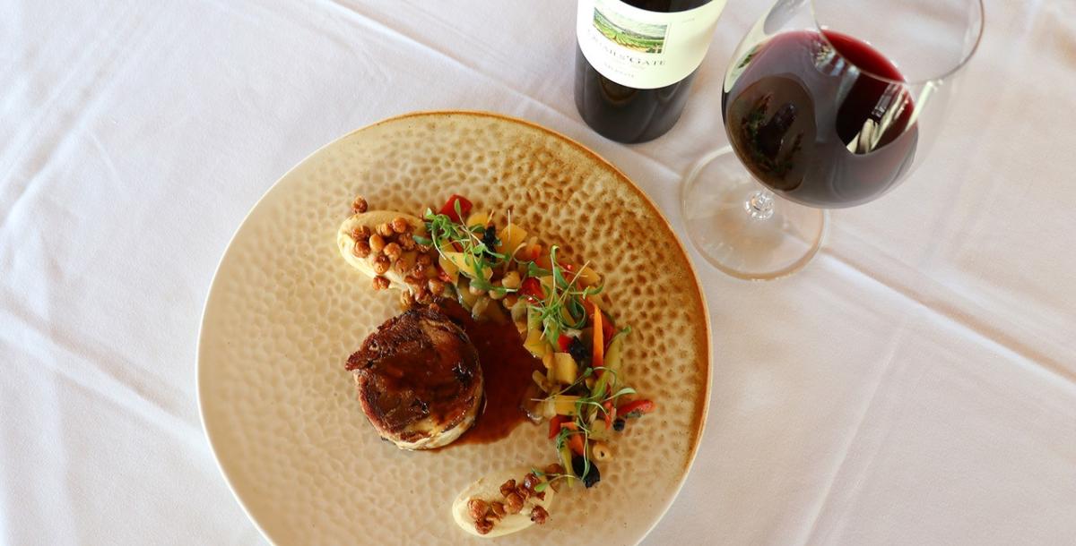Braised Lamb Shoulder with Winter Vegetable & Chickpea Ragu