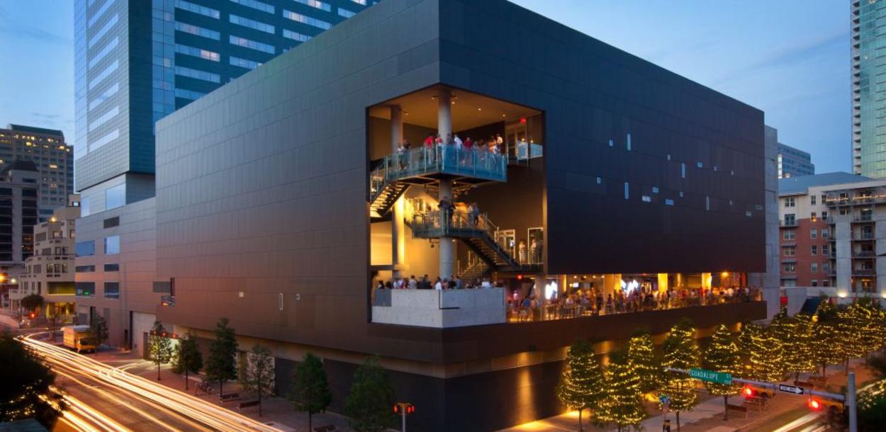 exterior corner view of ACL Live at the Moody Theater in Austin Texas