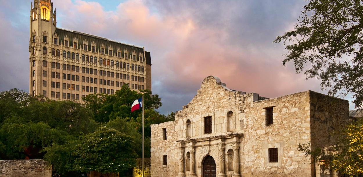 Alamo and Emily Hotel in San Antonio Texas