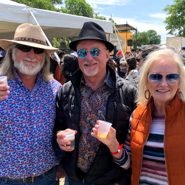 A group raises a toast at the 2021 Hill Country Craft Beer Festival.