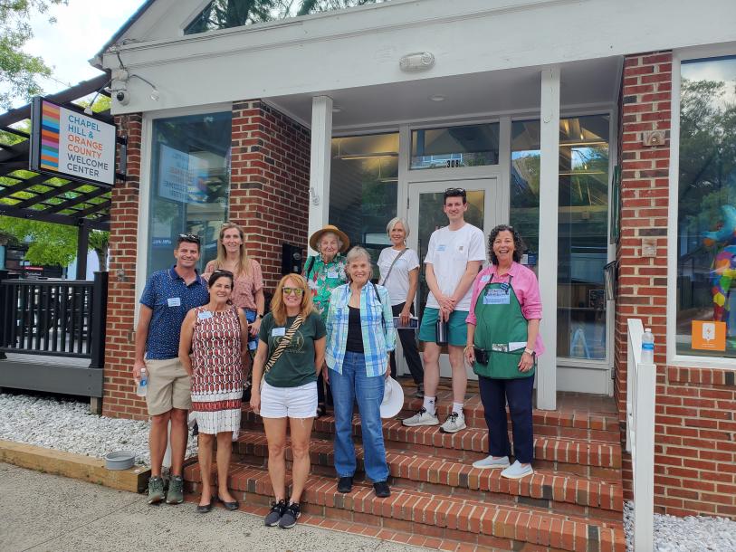 Group Taking the Hometown Ambassador Tour