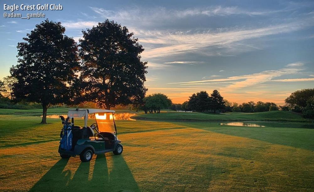 Sunset at eagle crest golf club