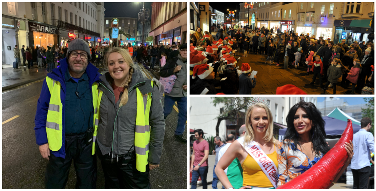 Images of Cheltenham BID events and late director, Kevan Blackadder