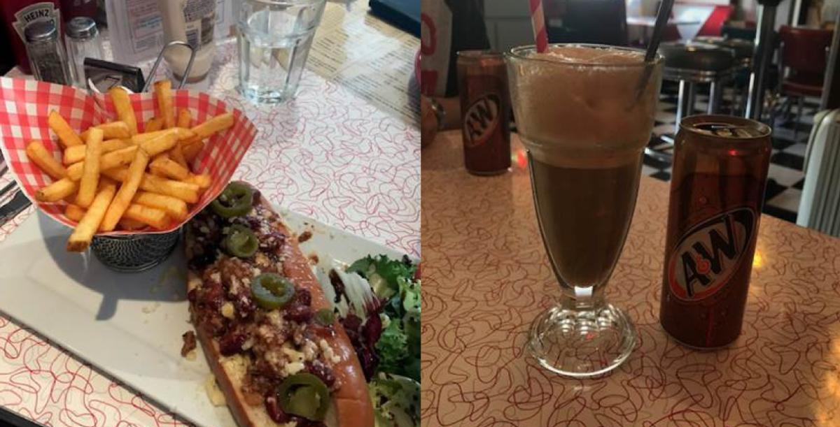 Food and drinks at Smokey Joes, Cheltenham