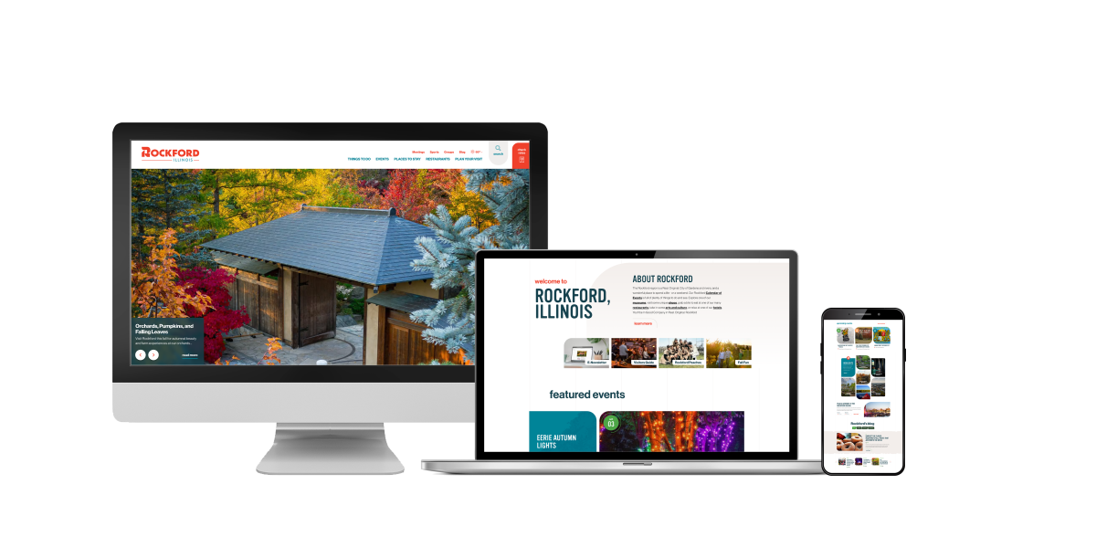 Rockford Illinois website on desktop - laptop - mobile 2024