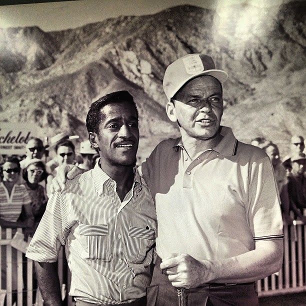 Sammy Davis Jr with Frank Sinatra