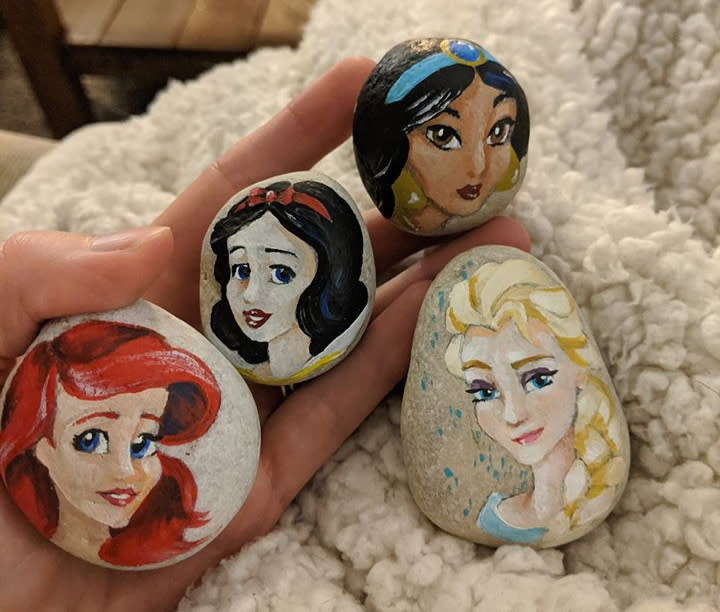 You might spy these princesses, painted by Natasha Monahan, in the Stevens Point Area.