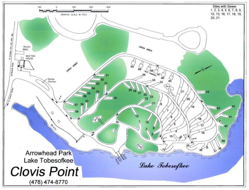 Map of Arrowhead Park in Macon, GA