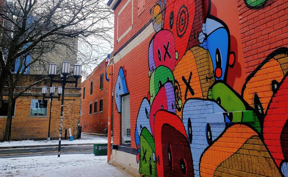 Gary Horton Mural downtown Ypsi