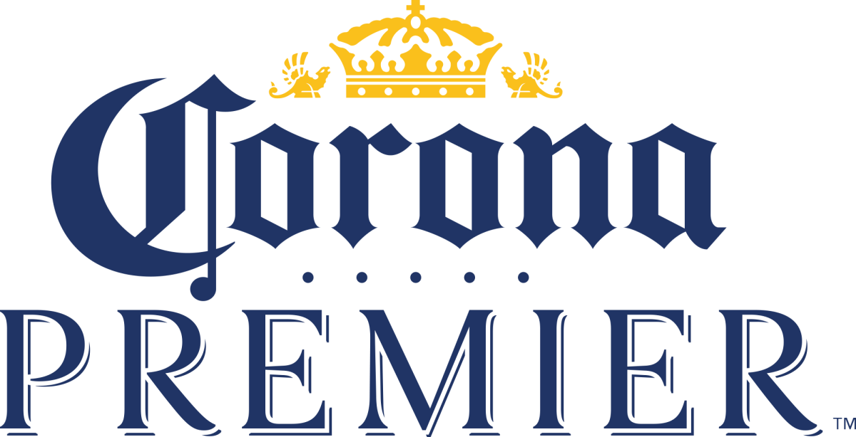 Corona Premier Beer Logo blue and gold