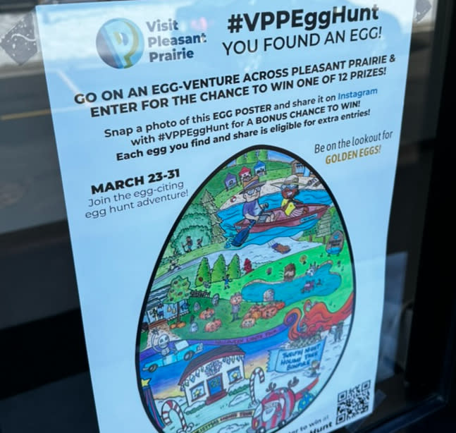 2024 #VPPEggHunt Visit Pleasant Prairie Egg Design