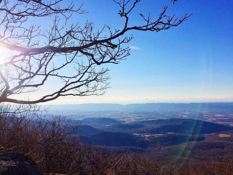 View from mountain top