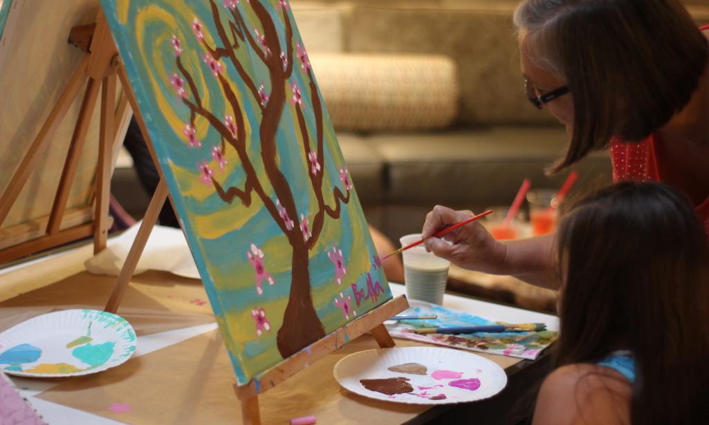 Creative Canvas Painting Classes At Embassy Suites Irvine