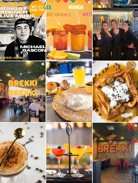 A screenshot of Brekki Brekki's instagram.