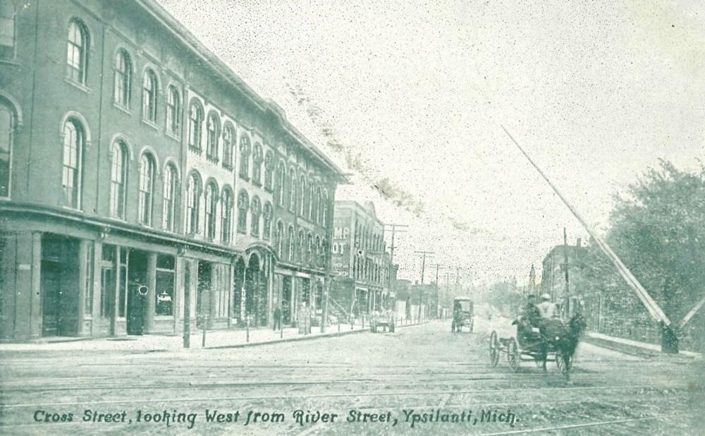 Vintage postcard of Depot Town
