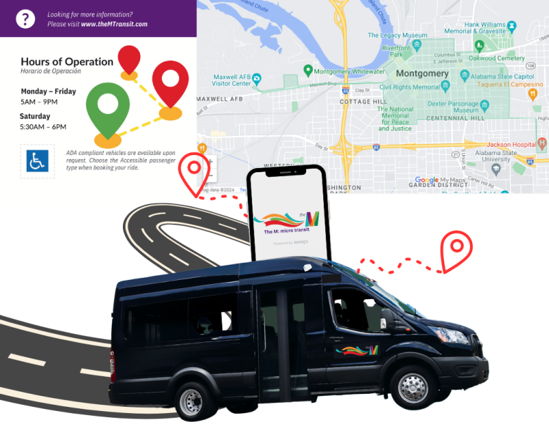 The M: micro-transit - map
