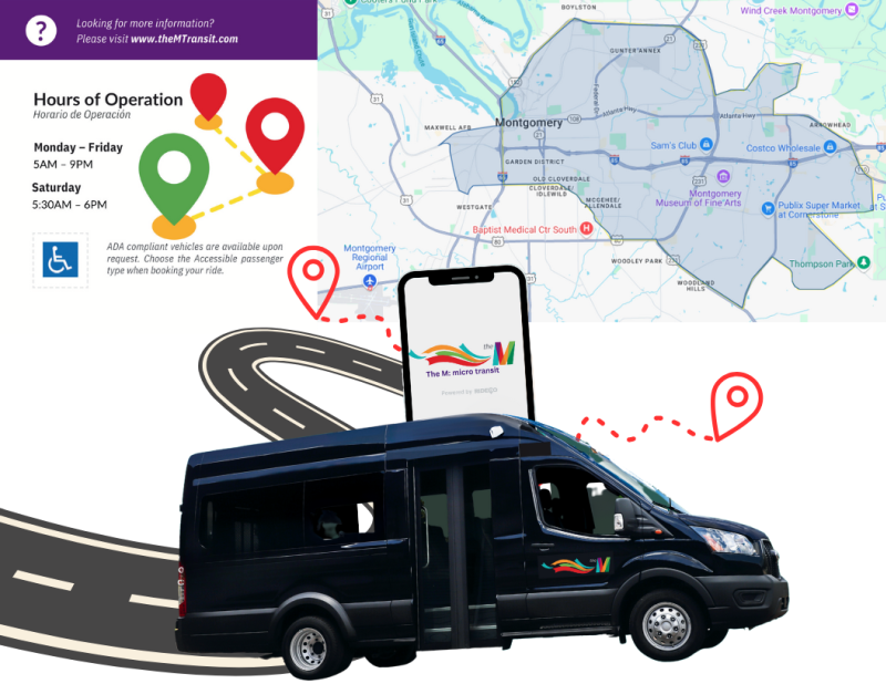 The M: micro-transit - map