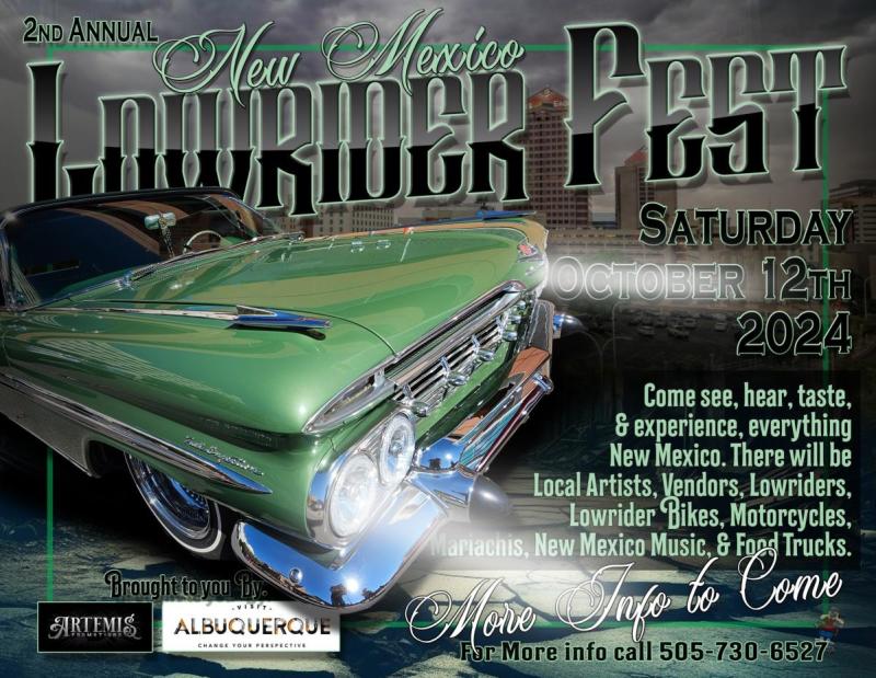 A graphic for the 2024 New Mexico Lowrider Fest