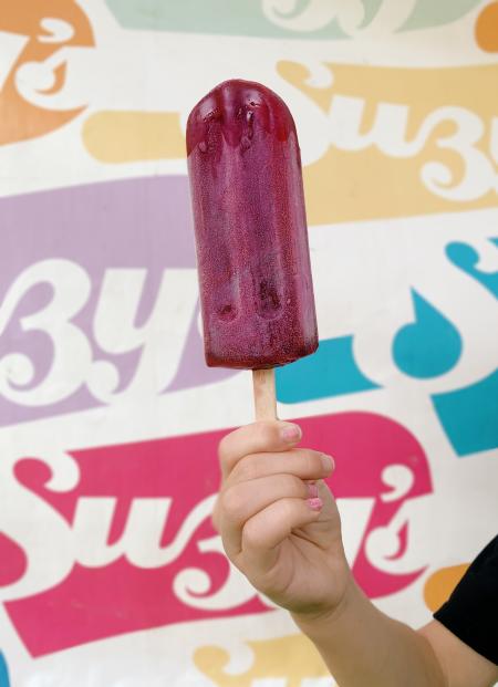 A dairy-free popsicle from Suzy's Pops in Huntsville, AL.
