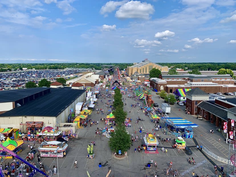 Indiana State Fair midway and grounds