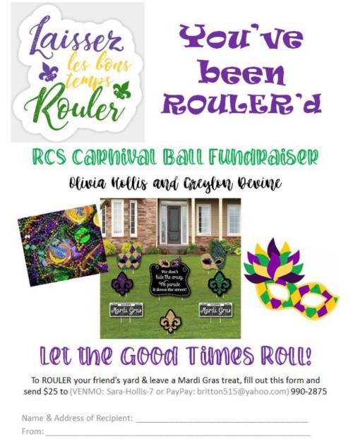 You've Been ROULER'd flyer