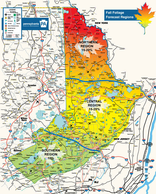 Fall Foliage Report for the Pocono Mountains