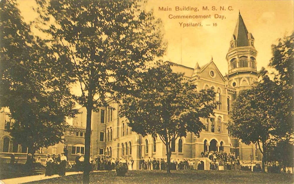 Michigan State Normal College vintage postcard