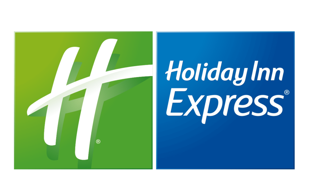 Blue and green logo on a white background.
