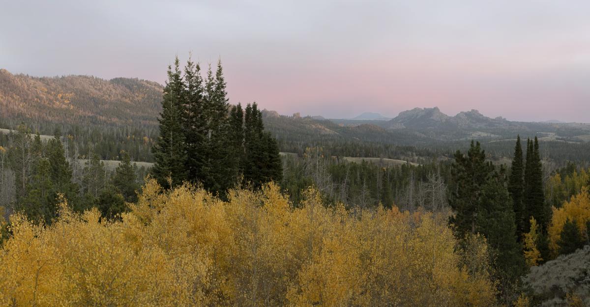 Fall over Interstate 80 Summit Vedauwoo