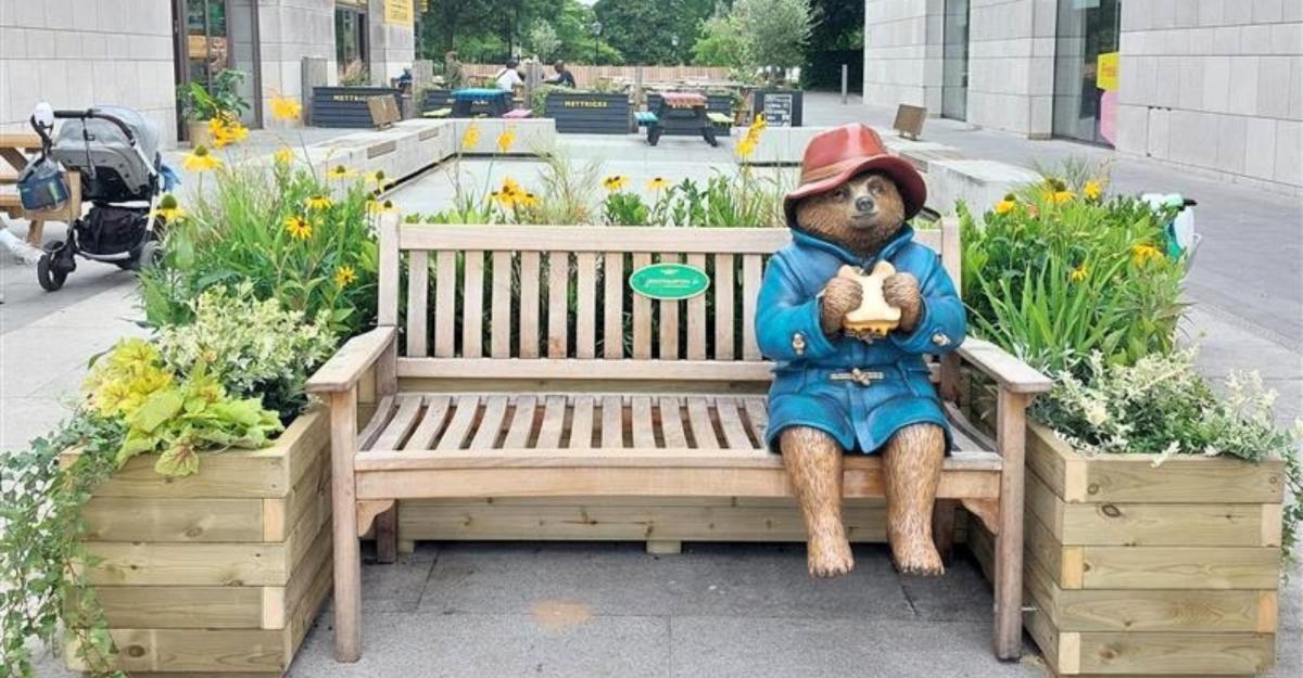 Paddington Bear Bench in Guildhall Square