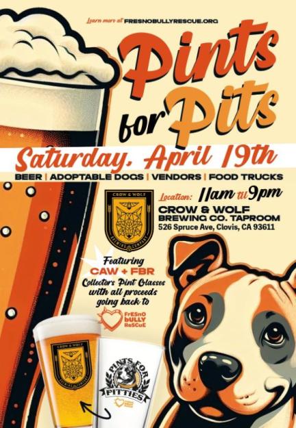 pints for pits event april