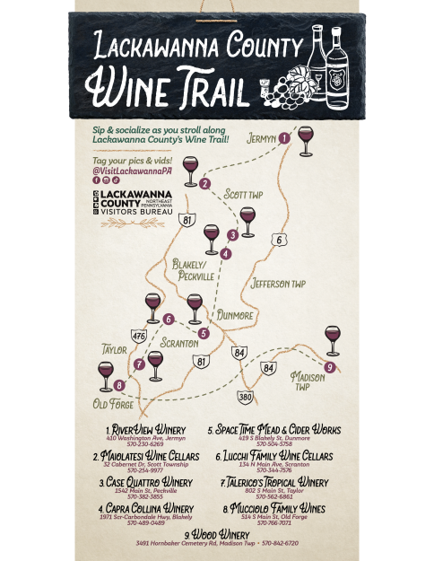 2022 Wine Trail Map