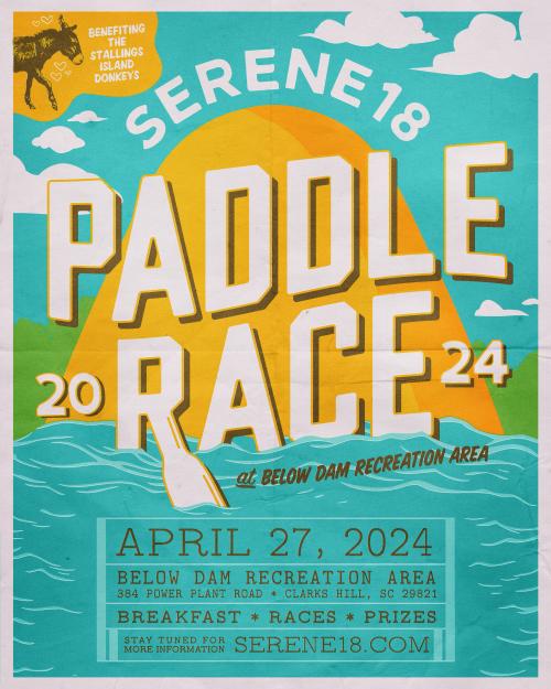 2024 Serene18 Paddle Race takes place April 27th on the Dam Route