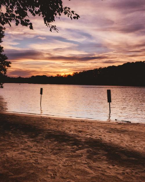 Sunset Views at Ramsey Creek Park beach