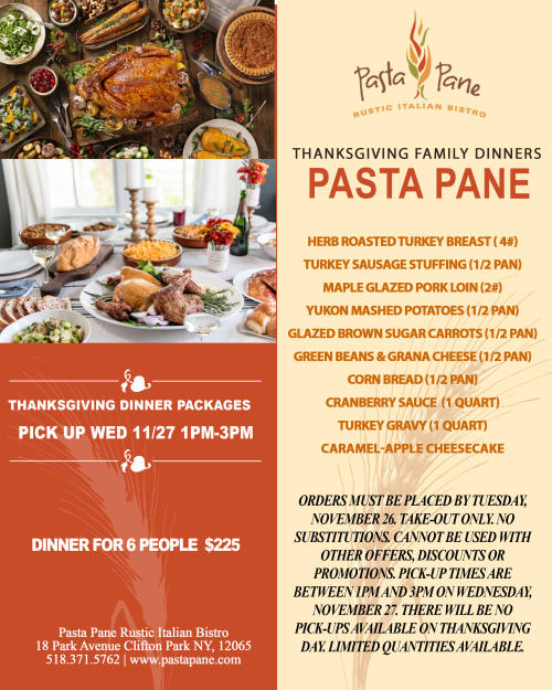 thanksgiving menu