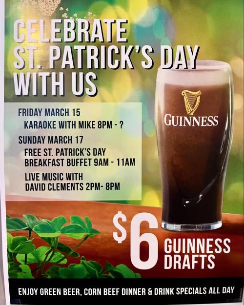 st patricks day poster with Guinness
