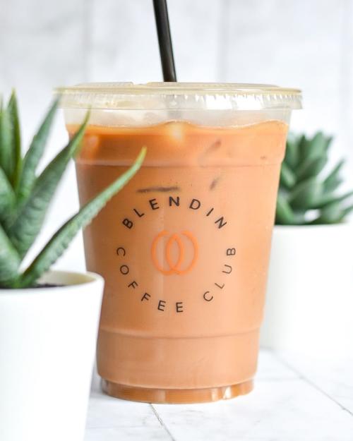 Iced latte at BlendIn Coffee Club