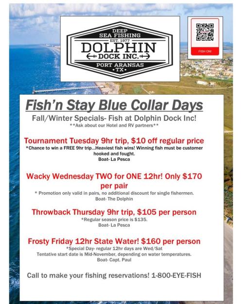 Dolphin Dock winter Special